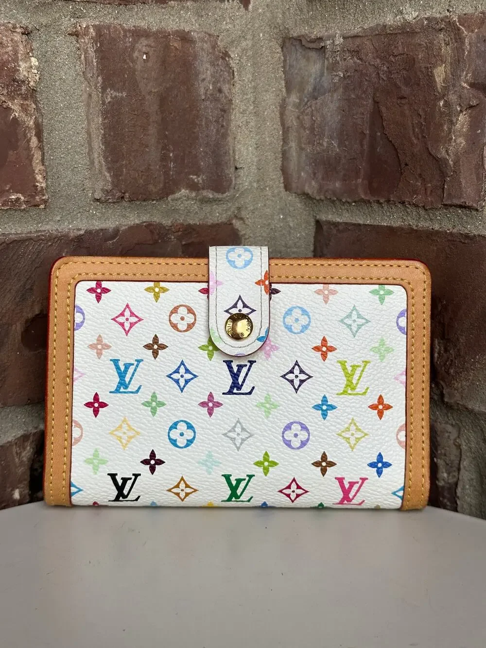 Louis Vuitton Monogram Multicolor French Purse Wallet 54018